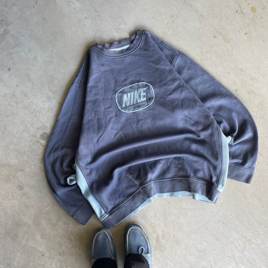 Pull col rond Nike Vintage année 2000 brodé