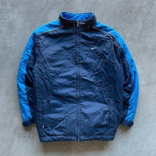 Veste Zip Nike Vintage light blue et navy année 90